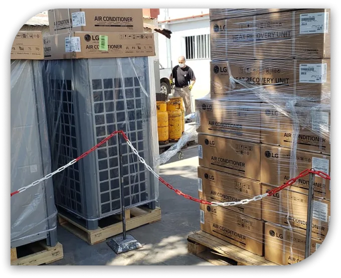 Equipos para instalación de climatización de aires para Aces