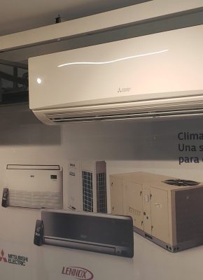 aire acondicionado BGH instalado en showroom